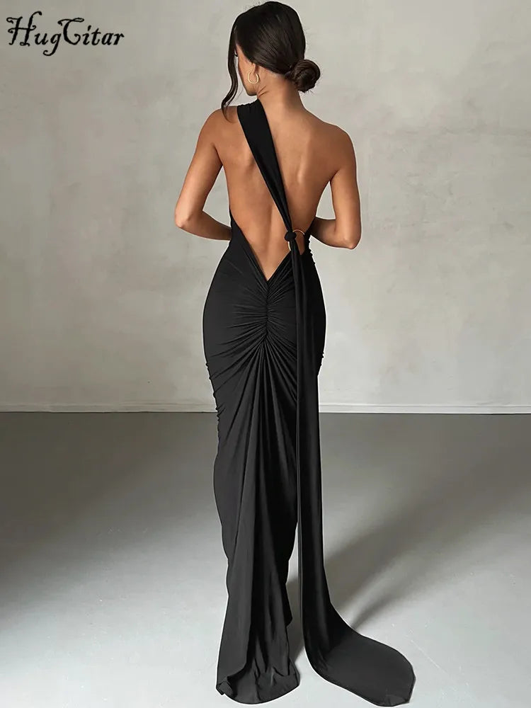 LuxeScarf Maxi Dress