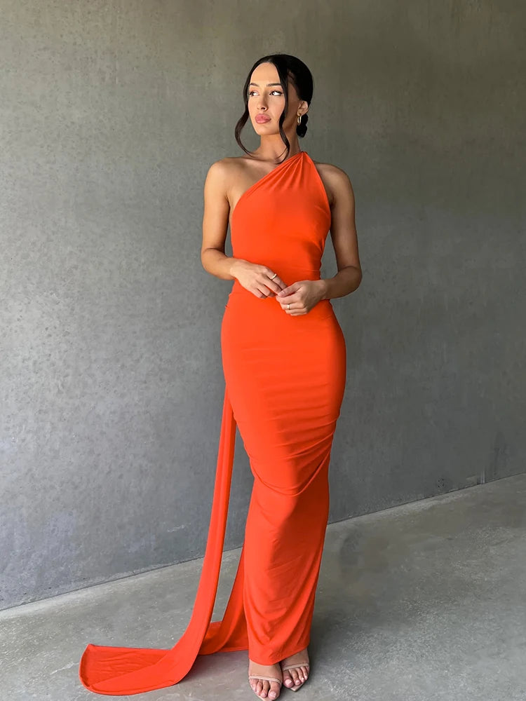 LuxeScarf Maxi Dress