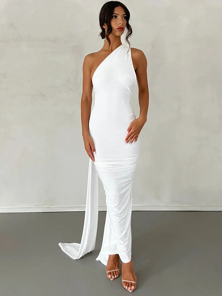 LuxeScarf Maxi Dress