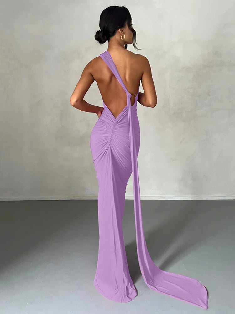 LuxeScarf Maxi Dress