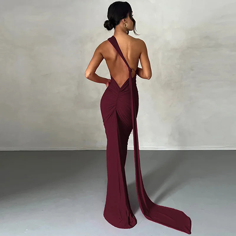 LuxeScarf Maxi Dress