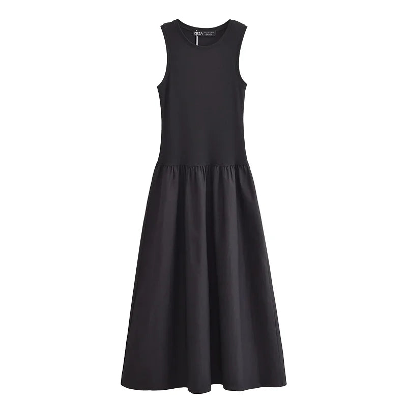 HXAO Vintage Chic Ankle‑Length Dress